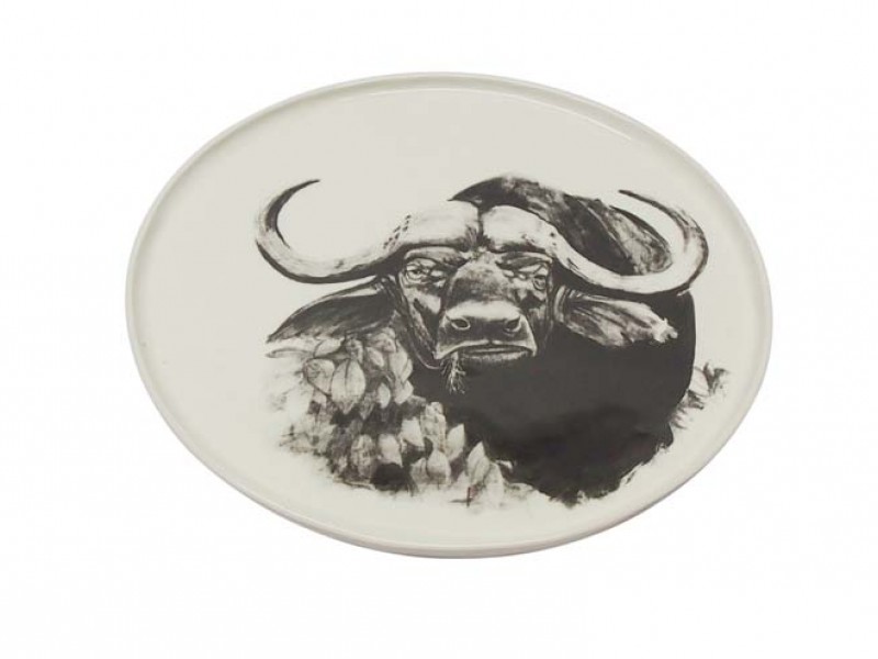 Ceramic Buffalo Plate